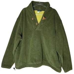 Orvis Men’s  Green Fleece Pullover. Size XXL